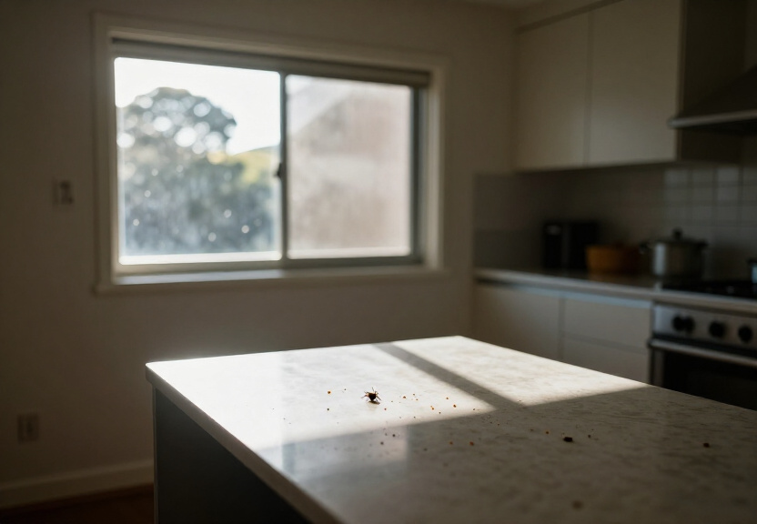 Bed bugs in mattress seams in a Camellia home before treatment